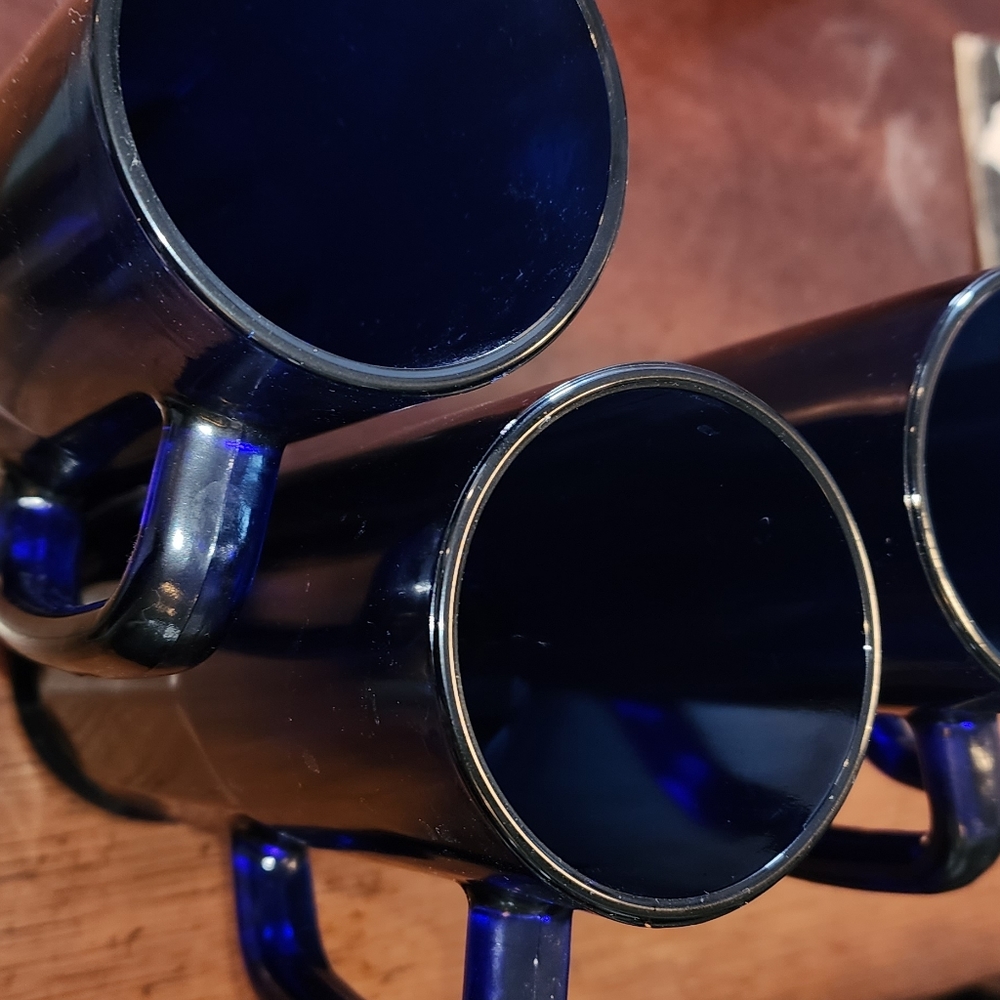 Cobalt Blue tall handle cup